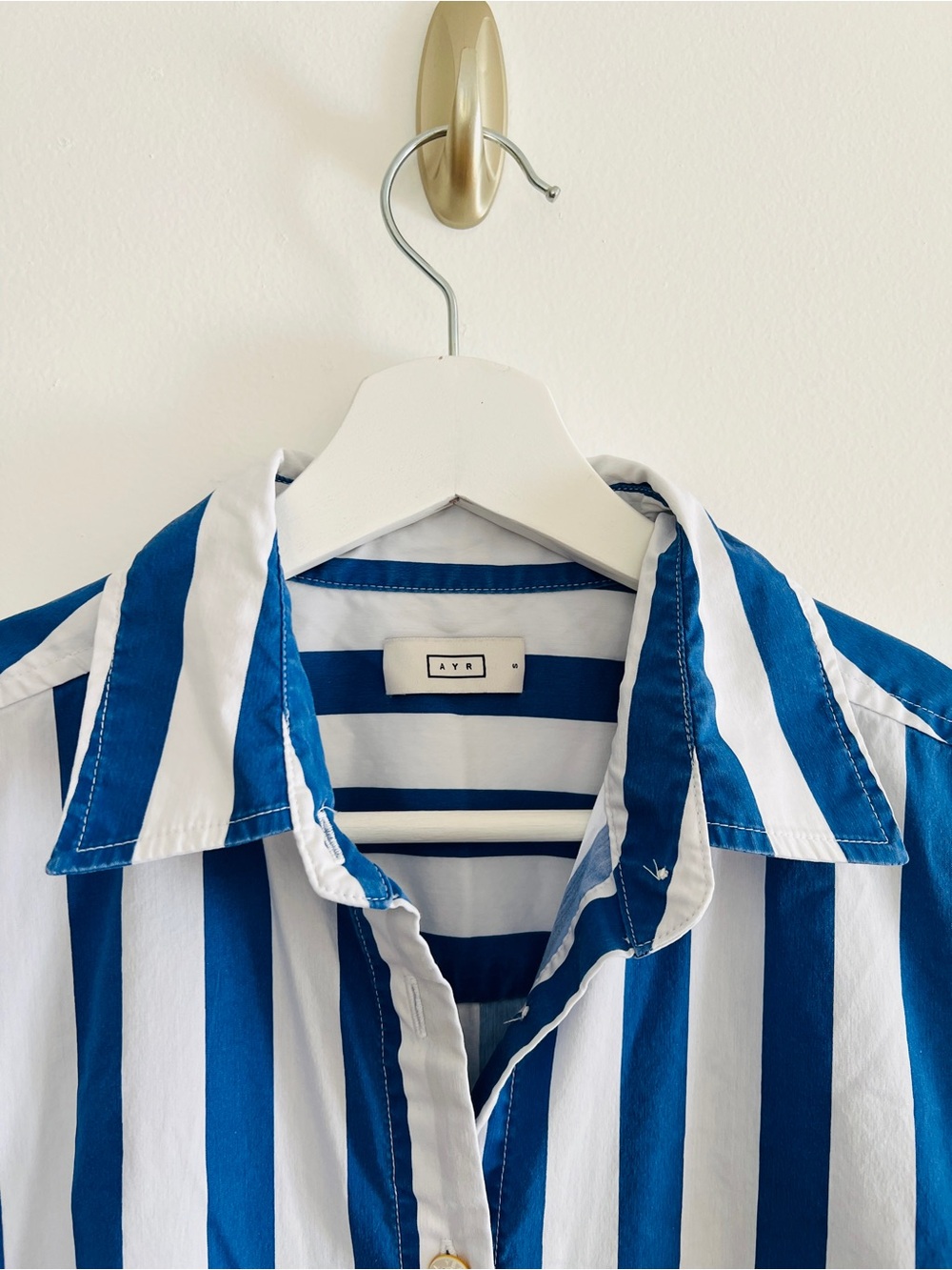 AYR The Deep End Button Down Shirt Marais Blue
Regatta Stripe Size S - Picture 3 of 7
